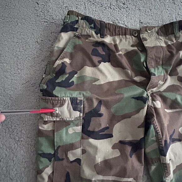 US Army BDU Size M Regular Hot Weather Woodland Camouflage Trouser Combat - Picture 2 of 16